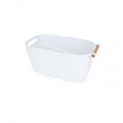 Multi-purpose basket Confortime White Plastic With handles 40 x 21,5 x 18 cm