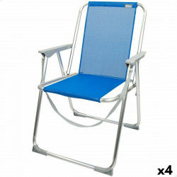 Składanego Krzesła Aktive Gomera Niebieski 44 x 76 x 45 cm (4 Sztuk)
