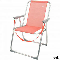 Folding Chair Aktive Flamingo Coral 44 x 76 x 45 cm (4 Units)