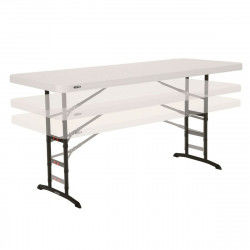 Folding Table Lifetime White Steel Plastic 183 x 91 x 76 cm