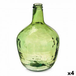 Flaske Glat Indretning 17 x 29 x 17 cm Grøn (4 enheder)