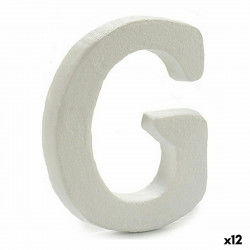 Letter G White polystyrene 1 x 15 x 13,5 cm (12 Units)