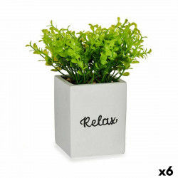 Plante décorative Volets Petit Plastique Ciment 13 x 18 x 13 cm (6 Unités)