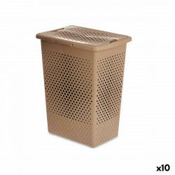 Laundry Basket Beige Plastic 38 L 27 x 49,5 x 38,5 cm (10 Units)