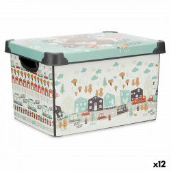 Storage Box with Lid Children's Road 22 L Plastic 29,5 x 23,5 x 39,5 cm (12...