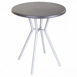 Side table Zoe Black Grey Steel 60 x 60 x 70 cm