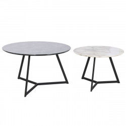 Jeu de 2 tables DKD Home Decor Noir 80 x 80 x 47,5 cm