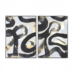 Painting Home ESPRIT Abstract Modern 103 x 4,5 x 143 cm (2 Units)