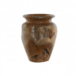 Vase Home ESPRIT Natural Dark brown Teak 34 x 34 x 40 cm