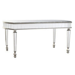 Spisebord DKD Home Decor Spejl Sølvfarvet MDF (175 x 90 x 80 cm)