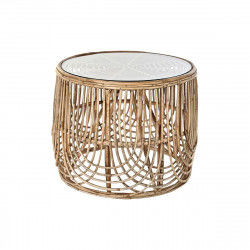 Centre Table DKD Home Decor Natural Crystal Rattan (60 x 60 x 49 cm)
