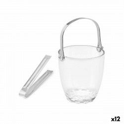 Ice Bucket Transparent Metal Glass 800 ml (12 Units)