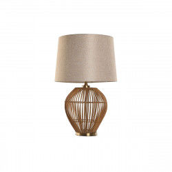 Desk lamp Home ESPRIT Brown Beige Golden Natural 50 W 220 V 43 x 43 x 67 cm