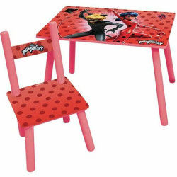 Bord- og stolesæt til børn Fun House Ladybug