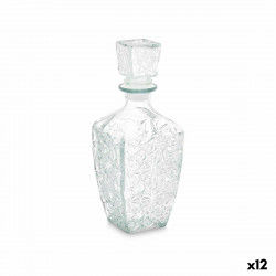 Glass Bottle Liqueur Stars Transparent 900 ml (12 Units)