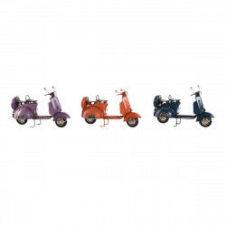 Dekorativ figur Home ESPRIT Motorcykel Blå Orange Syren Vintage 26 x 10 x 17...