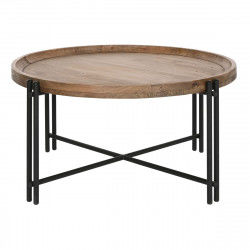 Centre Table Home ESPRIT Wood Metal 90 x 90 x 45 cm