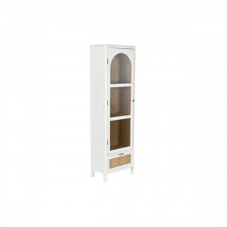 Shelves Home ESPRIT White Rattan Paolownia wood 48 x 29 x 161 cm