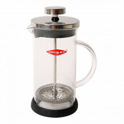 Kaffekande med stempel Oroley Spezia 6 Kopper Borosilikatglas Rustfrit stål...