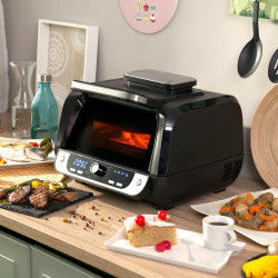 Air Fryer with Grill, Accessories and Recipe Book InnovaGoods Fryinn 12-in-1...