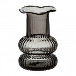 Vase Grey Glass 11,8 x 11,8 x 19 cm