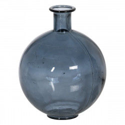 Vase Blue recycled glass 20 x 20 x 25 cm
