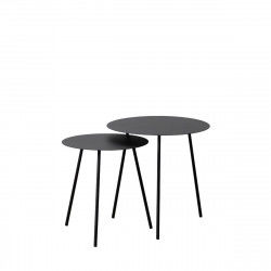 Set of 2 tables Black Iron 55 x 55 x 54 cm (2 Units)
