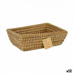 Multi-purpose basket Privilege Korne Brown wicker Rectangular 30 x 23 x 9 cm...