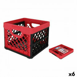 Caja Multiusos Tontarelli Rojo Cuadrado 33,5 x 33, x 27,9 cm (6 Unidades)