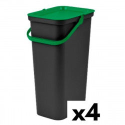 Affaldsspand til genbrug Tontarelli Moda 38 L Grøn (4 enheder)