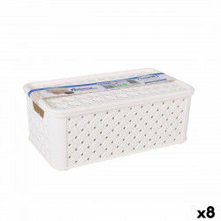 Storage Box with Lid Tontarelli Arianna Plastic White 4 L 29 x 16,6 x 11,2 cm...