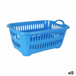 Laundry Basket Tontarelli Cover line Blue 62,5 x 44,5 x 27,5 cm (12 Units)