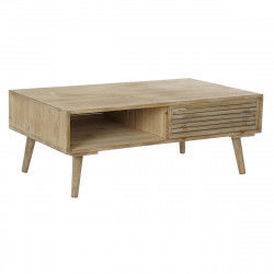 Table DKD Home Decor 99 x 59 x 38 cm Fir Natural Aluminium