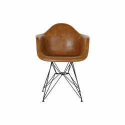 Chair DKD Home Decor Black Camel 64 x 60 x 84 cm