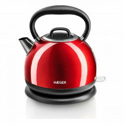 Water Kettle and Electric Teakettle Haeger EK-22R.021A Red Stainless steel...