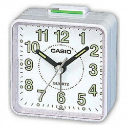 Analogue Alarm Clock Casio TQ-140-7DF White Plastic (57 x 57 x 33 mm)