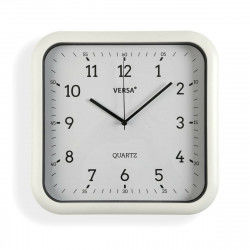 Wall Clock Versa White Plastic Quartz 3,5 x 28,5 x 29,5 cm