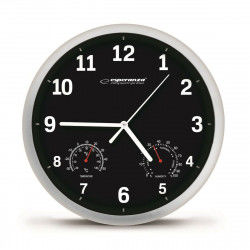 Reloj de Pared Esperanza EHC016K Negro Vidrio Plástico 25 cm