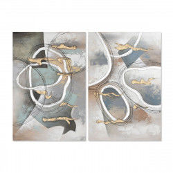Painting Home ESPRIT Abstract Modern 80 x 3 x 120 cm (2 Units)