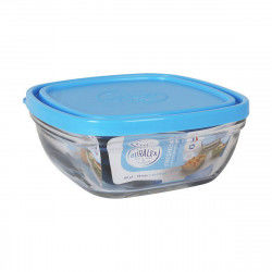 Hermetic Lunch Box Duralex Freshbox Blue Squared (14 x 14 x 6 cm) (610 ml)