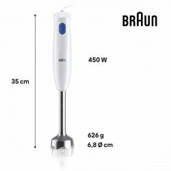 Kop-blender Braun MQ10.001MWH Blå/hvid 450 W 600 ml