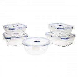 Set of lunch boxes Luminarc Pure Box Active (5 pcs) Bicoloured Glass 43 x 32...