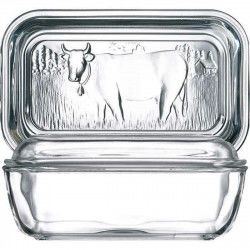 Pojemnik na masło Luminarc Vaca Biały Szkło (17 x 7 cm)