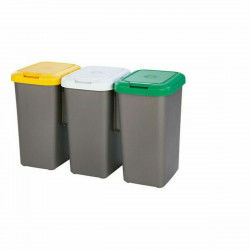Cubo de Basura para Reciclaje Tontarelli 8105744A28E (3 Unidades)