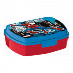 Fiambrera para Sandwich Spider-Man Great power Azul Rojo 17 x 5.6 x 13.3 cm