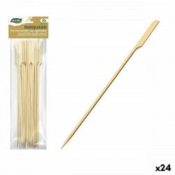Set de Pinchos para Barbacoa Algon Bambú 20 Piezas 24 cm (24 Unidades)