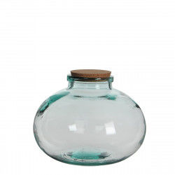 Glass Jar Mica Decorations Olly Circular Cork Plug Ornamental Crystal (Ø 29 x...