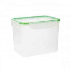 Hermetic Lunch Box Quid Greenery Transparent Plastic (3,7 L) (Pack 4x)