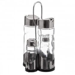 Salt Shaker with Lid Secret de Gourmet Multicolour Transparent Glass...