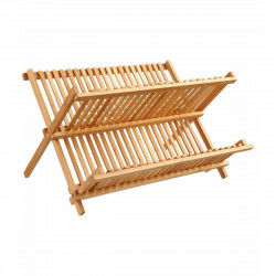 Draining Rack for Kitchen Sink 5five Foldable Natural Bamboo (42 x 33,5 x...